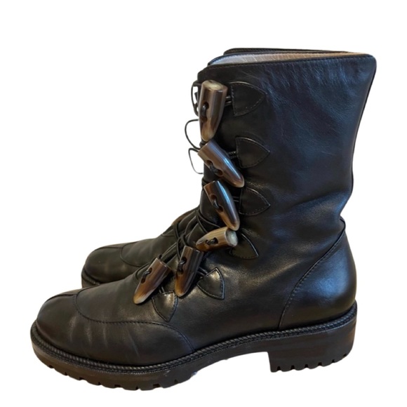 Christian Louboutin biker combat boots black ankle boots - Picture 14 of 14